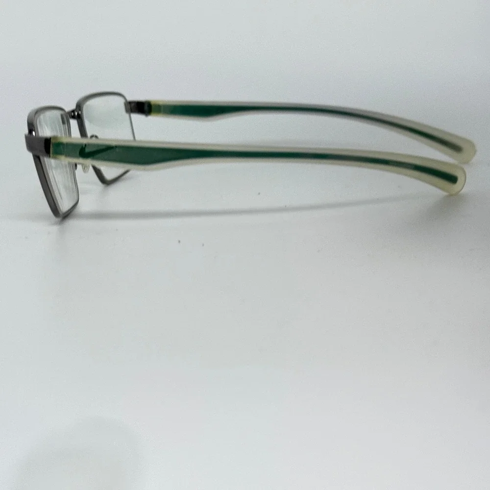 Nike Flexon Eyeglasses Frame 4256 036 Rectangular Gunmetal Green Men Women 21259